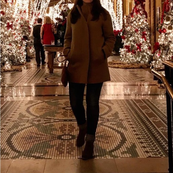 J. Crew Brown Pea Coat - Picture 2 of 5